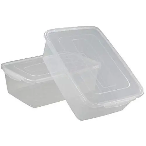 Pekky 15 Quart Plastic Storage Box, Clear Bin Organizer(2 Packs) Pekky 15 Quart Plastic Storage Box, Clear Bin Organizer(2 Packs)