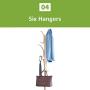 Hylotele Coat Rack Clothes Tree Coatrack Hat Hanger Hallstand Clothes Hat Tree Rack Free Standing Simple Fashion Hat and Coat Stand with 6 Hooks 4 Feet Base for Kitchen Bathroom Bedroom Office