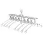 EvaroFly Multipurpose Magic Folding Hanger, Save Space Storage Clothes Hanger, Household Travel Camping -White 53x42x28cm
