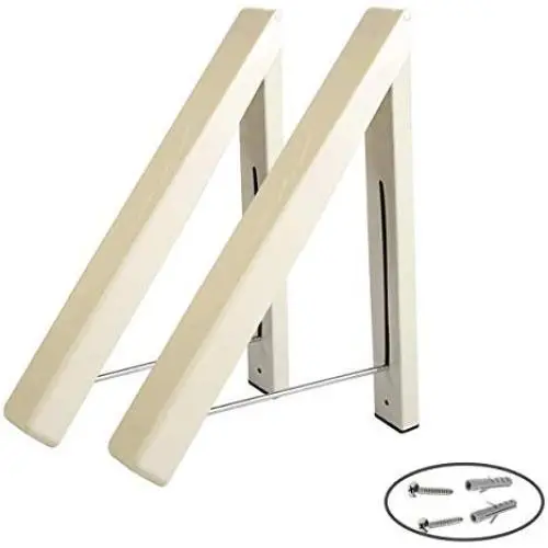 Plaviya Folding Clothes Hanger, Wall Mounted Retractable Drying Rack Holder Space Saver Home Organizer Bedroom, Bathroom, Landry Room, Easy Installation Clothes Rack(2 Pack) Plaviya Folding Clothes Hanger, Wall Mounted Retractable Drying Rack Holder Space Saver Home Organizer Bedroom, Bathroom, Landry Room, Easy Installation Clothes Rack(2 Pack)