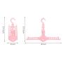 vmree Clothes Hanger Clothes 9 Hole Towel Hook Closet Organizer Plastic Storage Rack