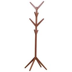 Yo-Yo2015 Coat Rack Solid Wood Hanger Floor Standing Coat Racks 8 Hooks Home Furniture Storage Clothes Hanging Hanger Bedroom Coat Stand Coat Hook (Color : Brown)