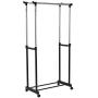 Xiao Jian-Clothes Stand Double stem Clothes Hangers Balcony Bedroom Clothes Drying Stand Iron Assembly Hanging Clothes Coat Racks
