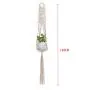 Flosky 3pcs/Set Handmade Macrame Plant Hanger Indoor Outdoor Hanging Basket Flower Pots Flosky 3pcs/Set Handmade Macrame Plant Hanger Indoor Outdoor Hanging Basket Flower Pots