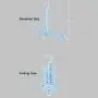 ONEYUE Magic Clothes Hangers, Foldable Dual Hanger Closet Organizer Space Saving Hangers for Clothes Shirts Sweaters Coat Drying Rack (Blue) ONEYUE Magic Clothes Hangers, Foldable Dual Hanger Closet Organizer Space Saving Hangers for Clothes Shirts Sweaters Coat Drying Rack (Blue)