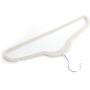Yuucin 10pcs 450.524.5 Plastic Flocking Clothes Hangers INon Slip & Space-Saving vory White Yuucin 10pcs 450.524.5 Plastic Flocking Clothes Hangers INon Slip & Space-Saving vory White