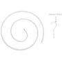 shlutesoy Round Spiral Clothes Bed Sheet Drying Rack Hook Bedspread Storage Shelf Hanger White