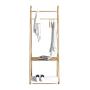 ZCYX Nordic Coat Rack Floor Bedroom Hanger Clothes Bag Rack Multifunctional Clothe Rack Bedroom Rack (Color : Gold Hanger)