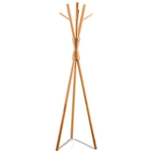Coat Rack Hanger Clothes Hook Hanging Clothes Rack, Wood Color, 50cm50cm195cm Haiming (Color : Wood Color)