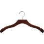 The Great American Hanger Company Wavy Wood Top Hanger, Boxes of 100 Space Saving 17 Inch Wooden Hangers w/Walnut Finish & Chrome Swivel Hook & Notches for Shirt Jacket or Dress The Great American Hanger Company Wavy Wood Top Hanger, Boxes of 100 Space Saving 17 Inch Wooden Hangers w/Walnut Finish & Chrome Swivel Hook & Notches for Shirt Jacket or Dress