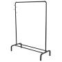 Commercial Grade Garment Rack Collapsible Rack Hanger Holder Heavy Duty Clothes Rack Extendable Clothes Hanging Rack with Rod Storage Shelf