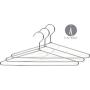 The Great American Hanger Company The American Company Slim, Boxes of 100 Thin and Strong Chrome Top Shirt and Pants Metal Suit Hanger