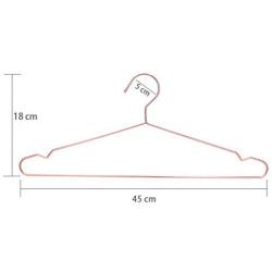 KYCPTNFJ Rose Copper Gold Metal Clothes Shirts Hanger with Groove, Heavy Duty Strong Coats Hanger, Suit Hanger 30 pcs