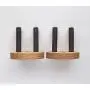 Oak Ukulele Wall Mount Hanger, Hook, holder, 2 Pack
