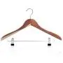 HANGERWORLD 10 Cedar Wood 17.3inch Coat Clothes Garment Pants Skirt Adjustable Clip Hangers HANGERWORLD 10 Cedar Wood 17.3inch Coat Clothes Garment Pants Skirt Adjustable Clip Hangers