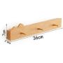 YMJ Coat Rack, Living Room Wall Coat Rack Wall Bedroom Simple Hanger Black Walnut Solid Wood Entrance Creative Clothes Hanger 3672.8cm (Color : #1)