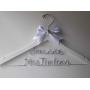 Wedding Hanger, Wedding Hanger, Bridal Hanger with Date, Personalized Custom Bridal Hanger, Brides Hanger, Rhinestone, Name Hanger, Wedding Hanger With Bow.