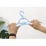 Durable Non-Slip Plastic Clothes Hangers with Rotary Hook Heavy Duty Standard Hanger for Coats,Pants,Skirt,Suit,Jackets,Dress Pack 6