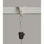 4 Pack STAS Moulding Hooks + Perlon Cords with Loop + Zipper Hooks (39&quot perlon cord, White)