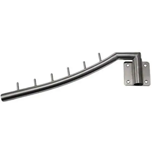 Weirun SUS304 Stainless Steel Clothes Hanger with Swing Arm Holder System Closet Storage Organizer Heavy Duty Drying Rack with 6 Hooks Wall Mount Brushed Finish Weirun SUS304 Stainless Steel Clothes Hanger with Swing Arm Holder System Closet Storage Organizer Heavy Duty Drying Rack with 6 Hooks Wall Mount Brushed Finish