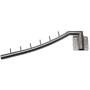 Weirun SUS304 Stainless Steel Clothes Hanger with Swing Arm Holder System Closet Storage Organizer Heavy Duty Drying Rack with 6 Hooks Wall Mount Brushed Finish
