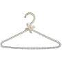 WHOSEE 4 Pack Clothes Pearl Hanger 10KG Weight Bearing Trouser Bead Skirts Hanging Holder White