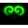 Glow In The Dark Menhera Fairy Kei Yami Kawaii Tentacle Earrings Pastel Creepy Jewelry Harajuku Disney Fake Faux Gauge Plug Goth Ear Hangers Kpop Anime Decora Octopus Tunnels Stretchers Tapers