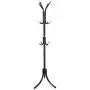 Iusun Coat Rack Three-Legged Stand Tree Hall Tree Entryway Storage Shelf Wood Look Accent Furniture for Clothes Hat Bag Hanger Floor Bedroom Multi-Function Simple-Ship from USA (Black)