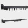 Yagaga Wall Mounted Clothes Dry Racks, Multi-Function Expandable Drying Rack Hanger 360 Degree Rotating for Bathroom Balcony and Bedroom (Black) Yagaga Wall Mounted Clothes Dry Racks, Multi-Function Expandable Drying Rack Hanger 360 Degree Rotating for Bathroom Balcony and Bedroom (Black)