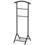 Kings Brand Furniture - Amos Metal Suit Valet Rack Stand Organizer, Black