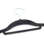 Decor Hut Velvet Covered Hangers ? 30 Pack Non-Slip Black Hangers for Clothes ? Premium Quality Materials - Easy Slide & Sturdy Design ? Slim to Save Closet Space