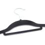 Decor Hut Velvet Covered Hangers ? 50 Pack Non-Slip Black Hangers for Clothes ? Premium Quality Materials - Easy Slide & Sturdy Design ? Slim to Save Closet Space