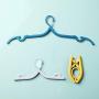 Kudden Cloth Hanger Folding Plastic Clothes Hanger Pegs Laundry Hook Closet 3Pcs /Set Travel Space Saving