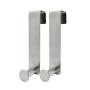 Over The Door Hooks for Cabinets and Cupboards, Shower Hooks Towel Hanger For Glass Door, Towel Hooks For Kitchen Bathroom Cabinets Cupboards, Stainless Steel Utility Hooks, Pack of 2 (Silver Model A) Over The Door Hooks for Cabinets and Cupboards, Shower Hooks Towel Hanger For Glass Door, Towel Hooks For Kitchen Bathroom Cabinets Cupboards, Stainless Steel Utility Hooks, Pack of 2 (Silver Model A)