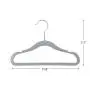 Finnhomy Non-Slip Clothes Hangers for Baby and Kids 30-Pack Velvet Hangers with 10 Finger Clips, Gray Finnhomy Non-Slip Clothes Hangers for Baby and Kids 30-Pack Velvet Hangers with 10 Finger Clips, Gray