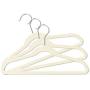 Closet Complete Kids Size, Premium Heavyweight, Virtually-Unbreakable, Velvet Hangers ? Ultra-Thin, Space Saving, No-Slip, 360? Spin, Perfectly Sized for Kids 4-15 Years, Ivory, Set of 50