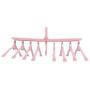 Yosooo 360 Degrees Rotation Foldable Magic Clothes Hangers Holders Space Saving Closet Sweater Organizer Storage Rack for Home Travel(Pink)