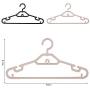 SAASNY Coat Hangers Plastic Hangers,Premium Cascading Plastic Hangers (Pack of 25) Heavyduty - Non Slip Hangers with Cascading Hooks Grey,Space Saving Clothes Hangers,Dress,Jacket,Clothes Hangers