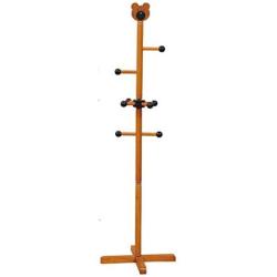 HXGL-Hanger Solid Wood Childrens Coat Rack Bedroom Floor Racks Modern Minimalist Cartoon Creative Hangers Children Clothes Rack (Color : Wood)