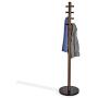 Ymjdmb Coat Rack Hat Stand Free Standing Display Hall Tree Wood Clothes Hangers Garment Storage Holder with 10 Hooks H182cmW40cm (Color : A)