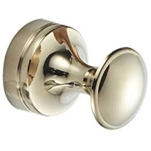 LIOOBO Brass Wall Hook Decorative Robe Coat Hook Bathroom Towel Hanger Closet Clothes Hat Hanging Rack for Kitchen Home (Golden)