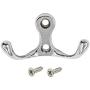Hxchen Double Prong Robe Hook Rustic Hooks Retro Cloth Hanger Coat Hanger Wall Mounted Hook with Screws Nickel Plated - (5 Pcs) Hxchen Double Prong Robe Hook Rustic Hooks Retro Cloth Hanger Coat Hanger Wall Mounted Hook with Screws Nickel Plated - (5 Pcs)