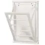Designs Wall Mounted Clothes Drying Rack For Laundry Room - Small - White - Measures Measures 14&quotW x 2&quotD x 22&quotH
