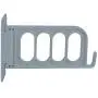 Jeffergarden Clothes Hanger Wall Mounted 4Hole Clothes Dryer Punch-Free Adhesive Laundry Rack for Jacket Coat Scarf Hat Leash Keys(Grey)
