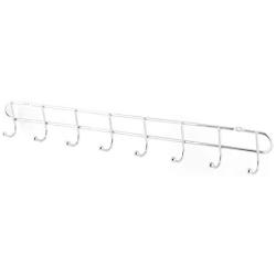 uxcell Household Bathroom Stainless Steel 8 Hooks Towel Holder Clothes Hanger Rack