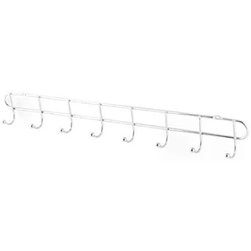 uxcell Household Bathroom Stainless Steel 8 Hooks Towel Holder Clothes Hanger Rack uxcell Household Bathroom Stainless Steel 8 Hooks Towel Holder Clothes Hanger Rack