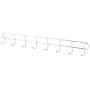 uxcell Household Bathroom Stainless Steel 8 Hooks Towel Holder Clothes Hanger Rack