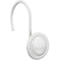 AmazonBasics Shower Curtain Hooks - Beaded Circle, Nickel