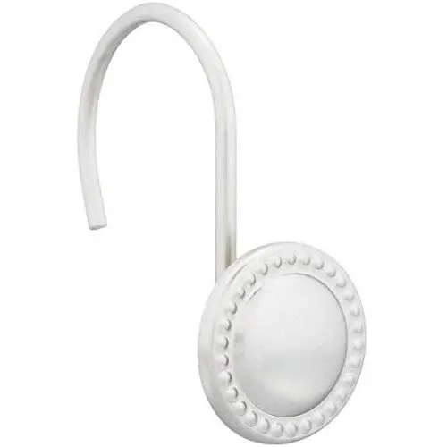 AmazonBasics Shower Curtain Hooks - Beaded Circle, Nickel AmazonBasics Shower Curtain Hooks - Beaded Circle, Nickel