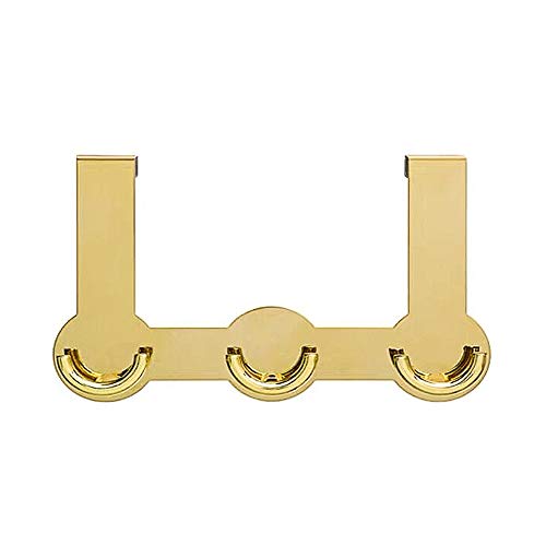 IMEEA Over The Door Hook Hanger with 3 Hooks Organizer Rack for Coat, Bags, Towel
